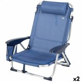 strandstol Aktive Foldbar Marinebl 51 x 76 x 45 cm (2 enheder) #1