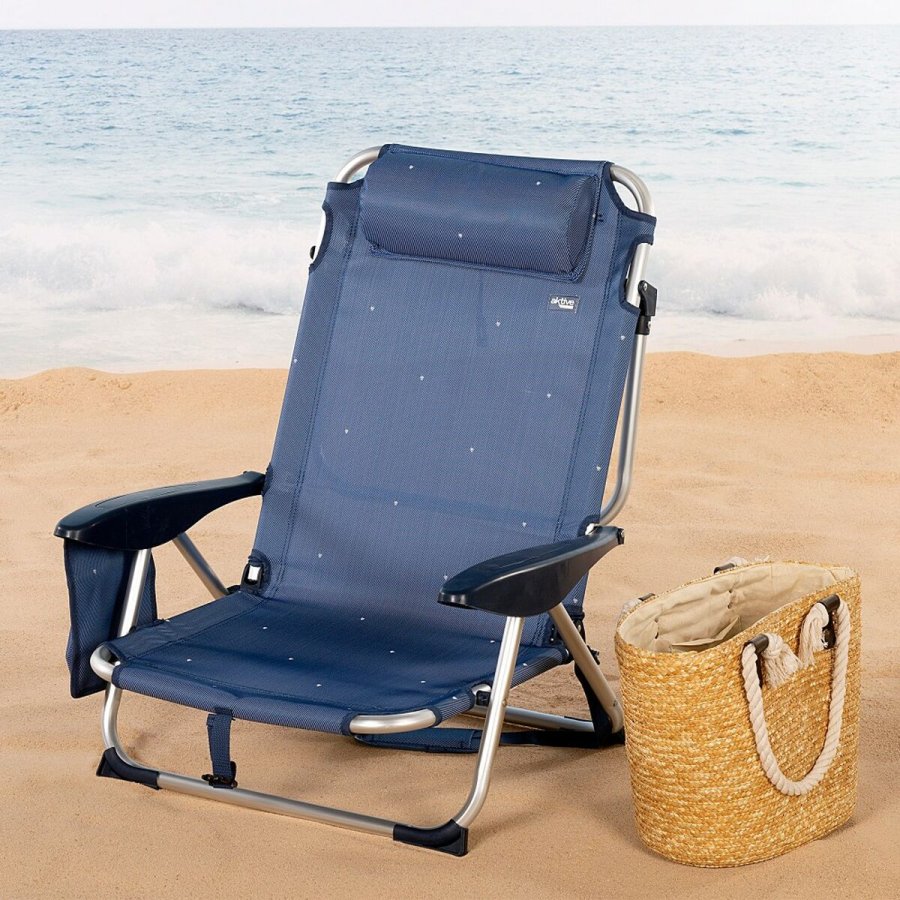 strandstol Aktive Foldbar Marinebl 51 x 76 x 45 cm (2 enheder) #3