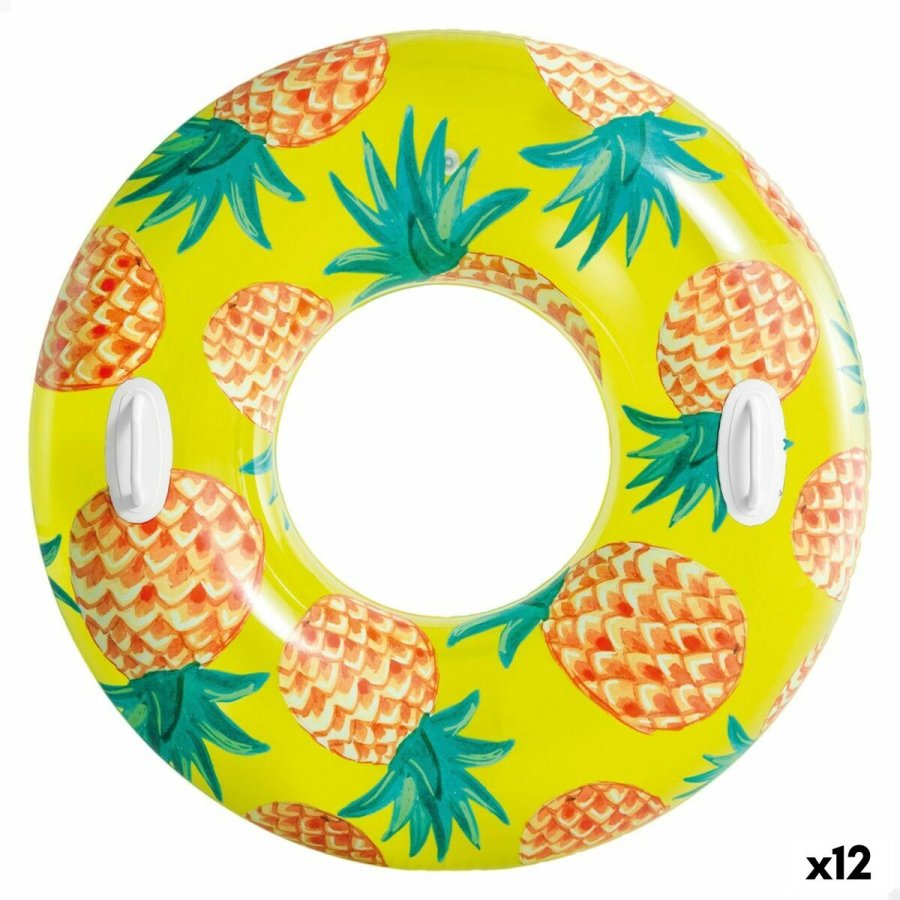 Oppustelig flydende donut Intex Tropical Fruits  107 cm (12 enheder) #1
