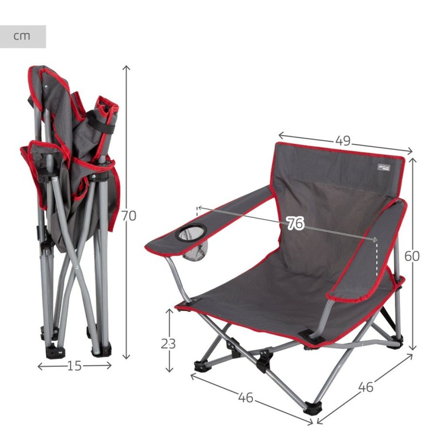 Sammenklappelig campingstol Aktive (4 enheder) #9