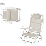 strandstol Aktive 47 x 82 x 49 cm (2 enheder) #5