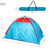 Strandtelt Aktive Polyester 213 x 120 x 133 cm #9