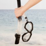 Snorkel beskyttelsesbriller og rr AquaSport Sort Voksne (2 enheder) #5