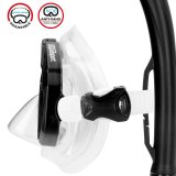 Snorkel beskyttelsesbriller og rr AquaSport Sort Voksne (2 enheder) #7