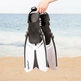 Dykkerbriller med Snorkle og Finner AquaSport Sort Voksne (2 enheder) #5