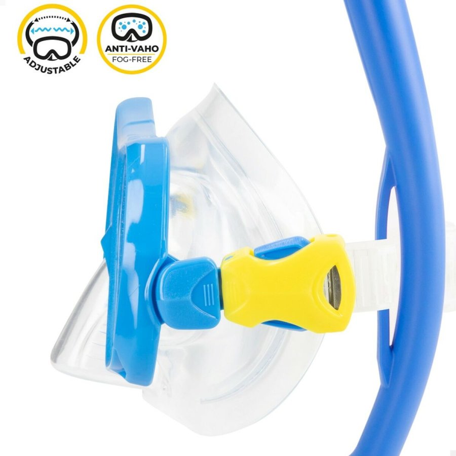 Snorkel beskyttelsesbriller og rr til brn AquaSport Bl (4 enheder) #7