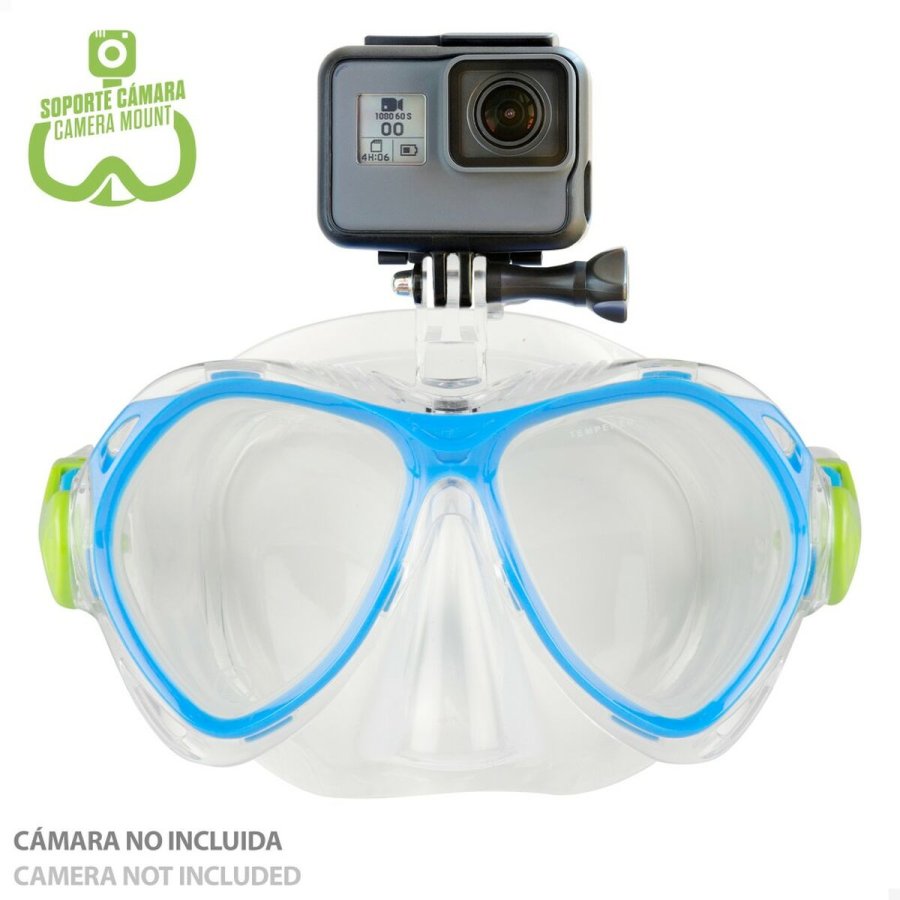 Snorkel beskyttelsesbriller og rr til brn AquaSport Bl (2 enheder) #9