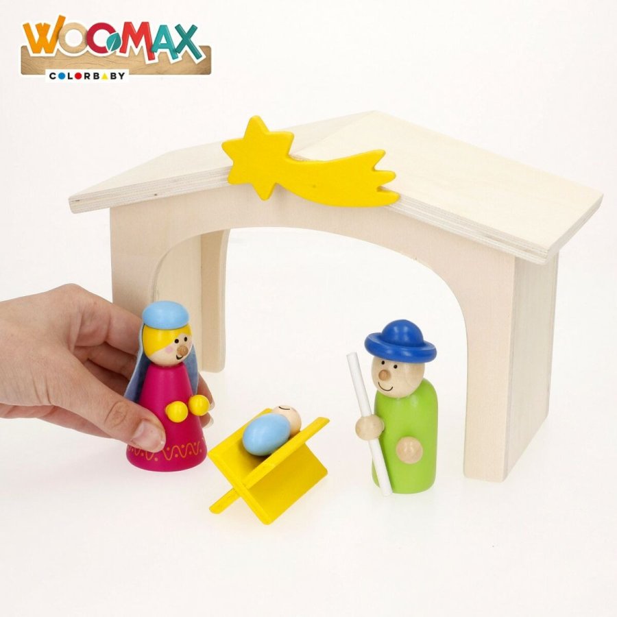 Betlehem dekoration Woomax Tr plywood 23 x 16 x 11 cm (4 enheder) #9