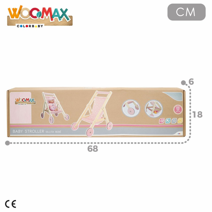 Lille Barnevogn til Dukker 33 x 44 x 51 cm (2 enheder) #7