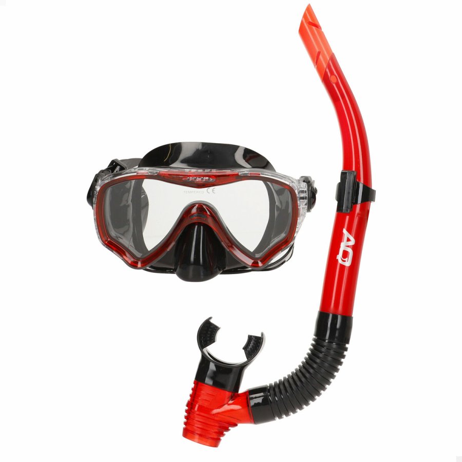 Snorkel beskyttelsesbriller og rr AquaSport Bl Rd (6 enheder) #2