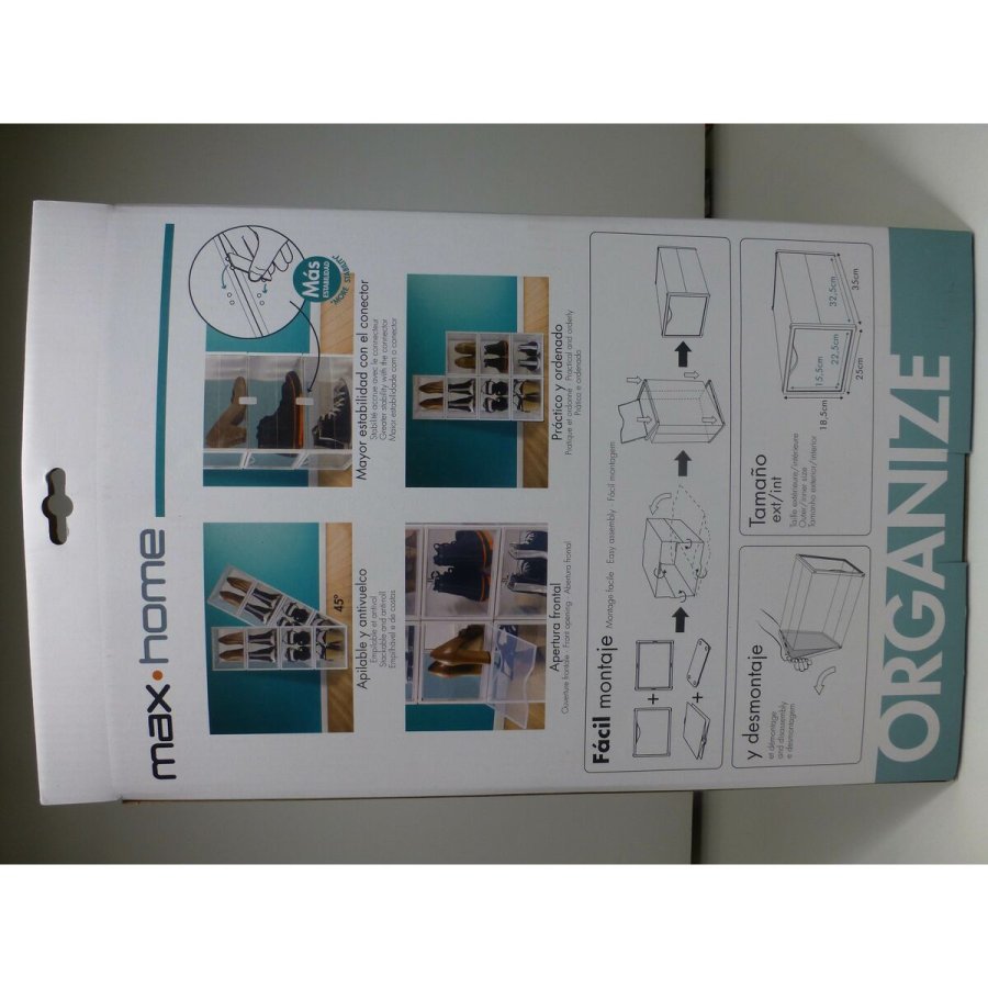 Stabelbar skotjsske Max Home polypropylen ABS 25 x 18,5 x 35 cm (4 enheder) #25