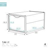 Stabelbar skotjsske Max Home polypropylen ABS 25 x 18,5 x 35 cm (4 enheder) #5