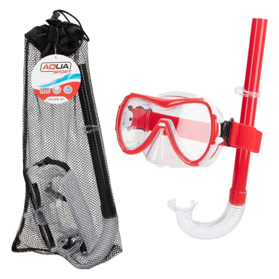 Snorkel beskyttelsesbriller og rr AquaSport Sort Rd (6 enheder) #5