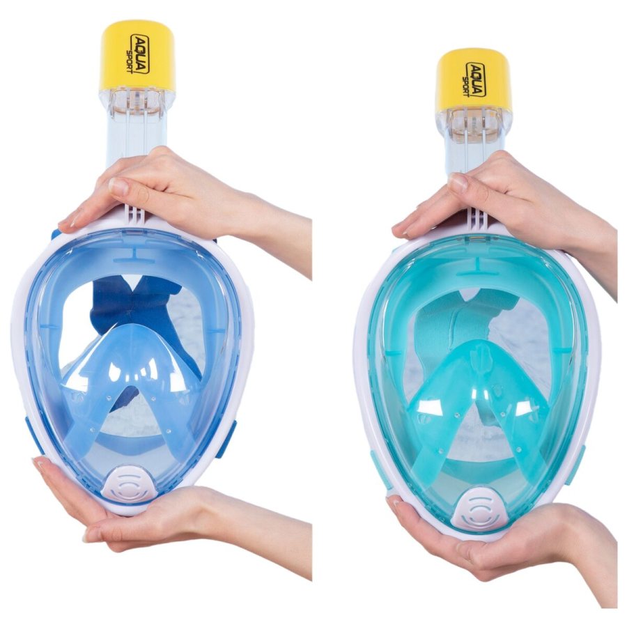 Snorkelmaske med sportskamerasttte AquaSport Bl Turkisbl (4 enheder) #7