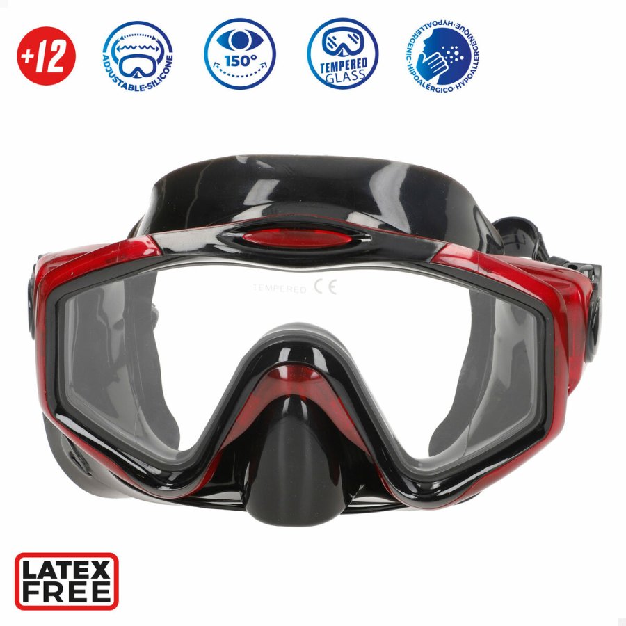 Snorkel beskyttelsesbriller og rr AquaSport Bl Rd (6 enheder) #4