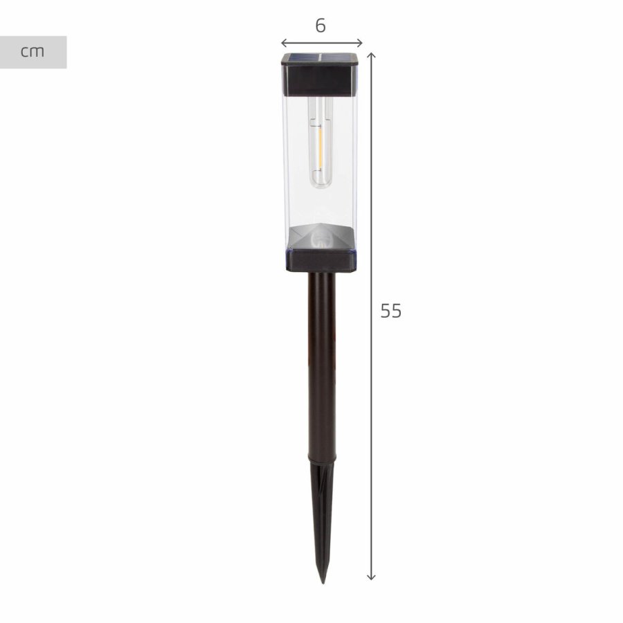 Solcellelampe Aktive 6 x 55 x 6 cm (4 enheder) #5