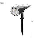 Solcellelampe Aktive 11 x 29 x 15 cm (6 enheder) #5