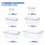 St med stabelbare hermetiske kkkenbeholdere Max Home 27 x 12 x 20 cm 6 enheder #3