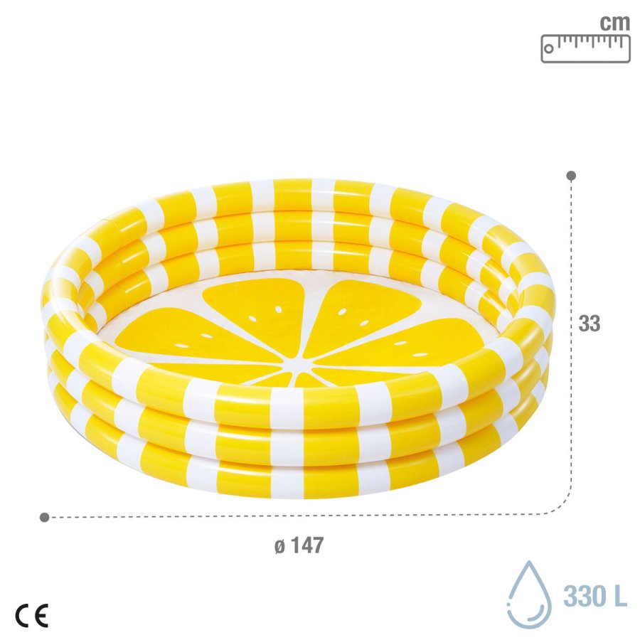 Oppustelig Pool til Brn Intex Citron 147 x 33 x 147 cm Gul (6 enheder) #5