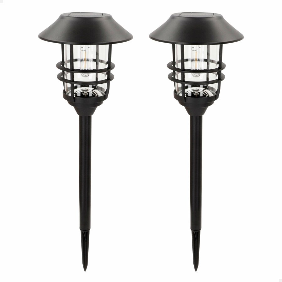 Solcellelampe Aktive 17 x 58 x 17 cm (2 enheder) #2