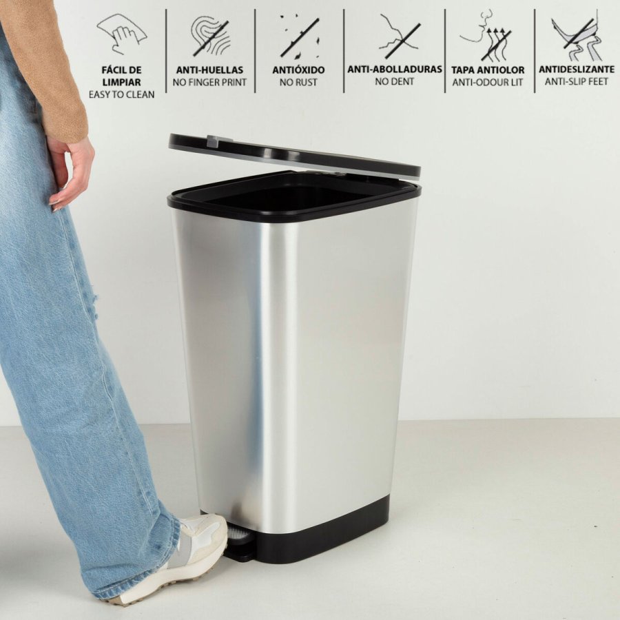 Skraldespand Curver Gr Plastik 45 L (3 enheder) #9