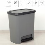 Skraldespand Curver Mrkegr Plastik 25 L (5 enheder) #9