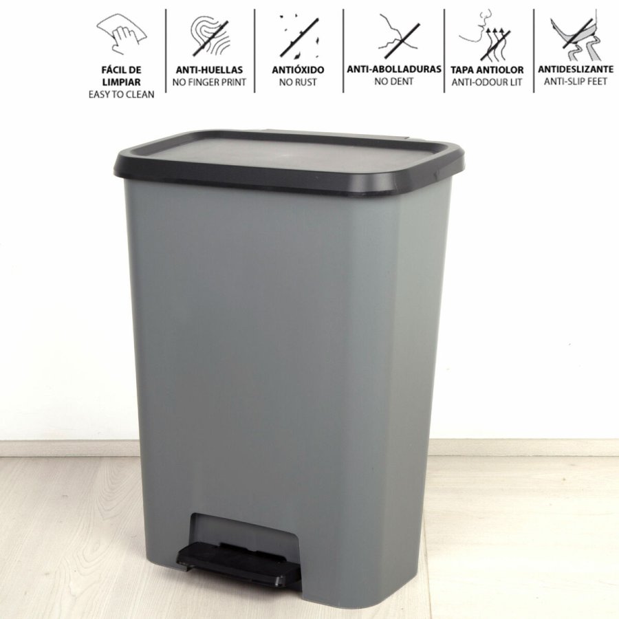 Skraldespand Curver Mrkegr Plastik 50 L (5 enheder) #9