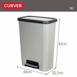 Skraldespand Curver Gr Plastik 50 L (5 enheder) #17