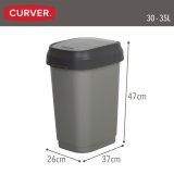 Skraldespand Curver Mrkegr Plastik 35 L (6 enheder) #17