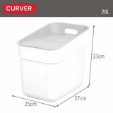Skraldespand Curver Hvid Plastik 20 L (6 enheder) #17