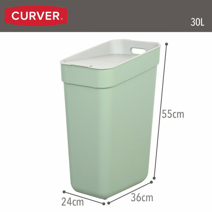 Skraldespand Curver Grn Plastik 30 L (6 enheder) #17