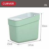 Skraldespand Curver Grn Plastik 20 L (6 enheder) #17
