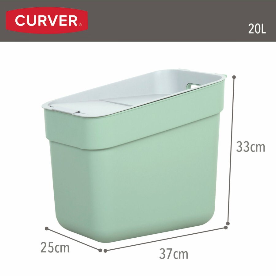 Skraldespand Curver Grn Plastik 20 L (6 enheder) #17