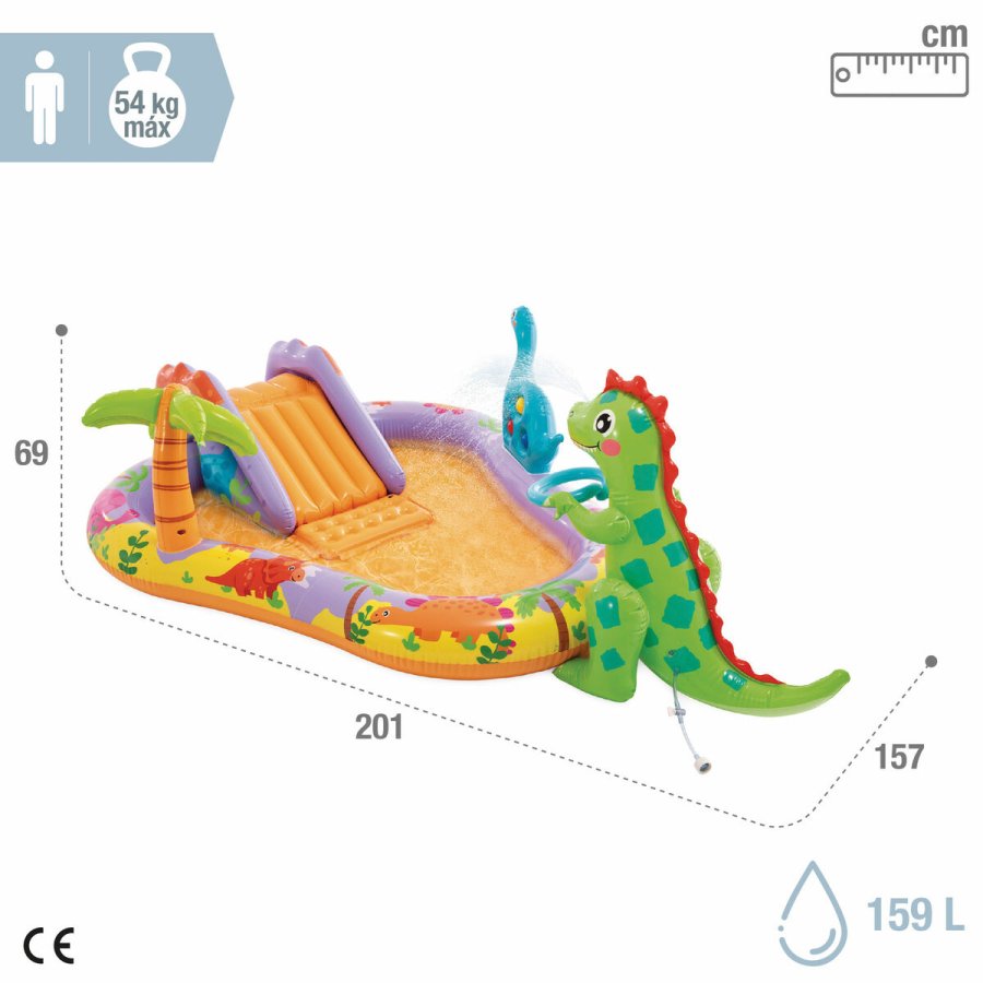Oppustelig Pool til Brn Intex 201 x 69 x 157 cm (3 enheder) #5