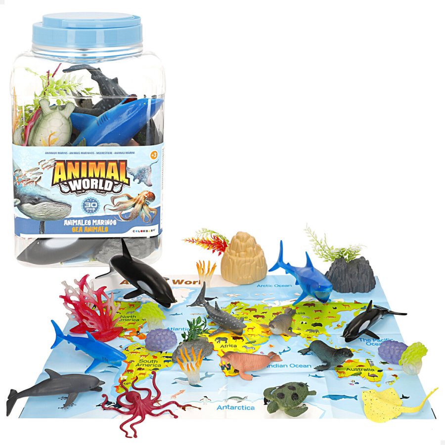 Dyrefigurer Colorbaby Plastik 23 X 10 X 7 CM (4 enheder) #2