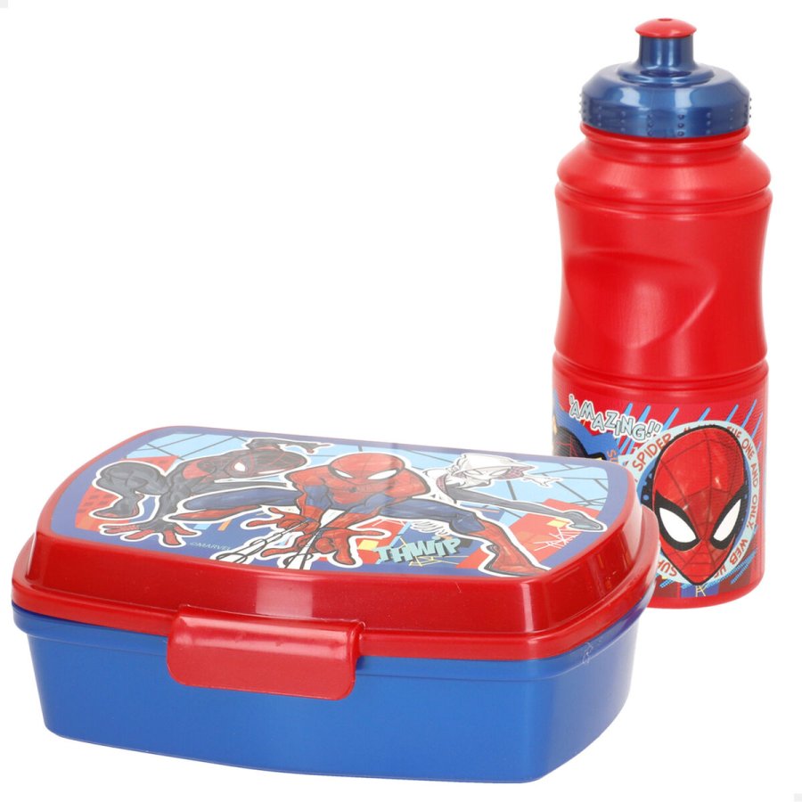 Madkasse med tilbehr Spider-Man Plastik 380 ml 17 x 5,5 x 13,5 cm (6 enheder) #2