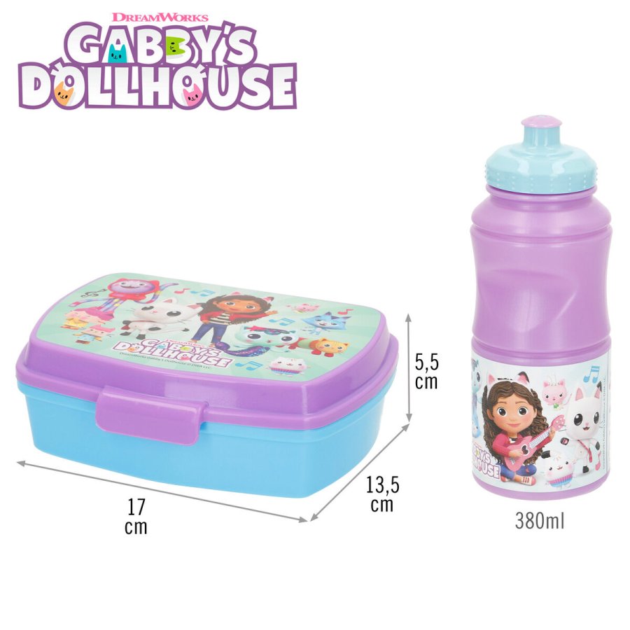 Madkasse med tilbehr Gabby's Dollhouse Plastik 380 ml 17 x 5,5 x 13,5 cm (6 enheder) #5
