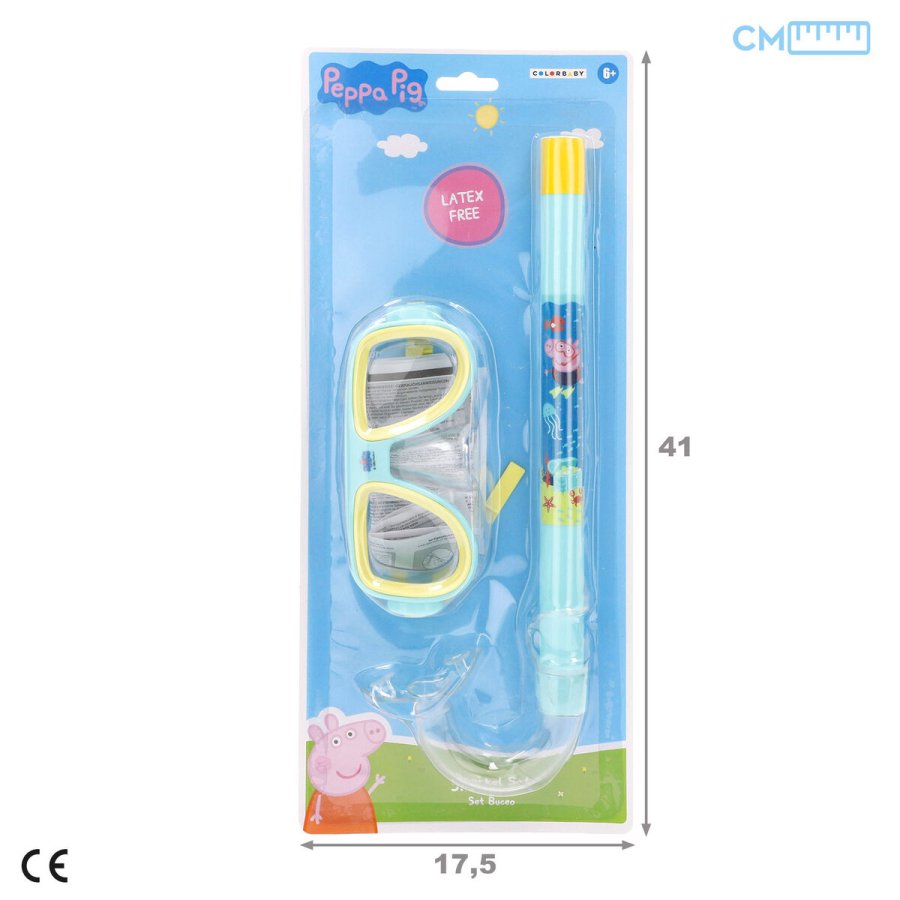 Snorkel beskyttelsesbriller og rr til brn Peppa Pig (12 enheder) #5