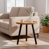 Sofabord Max Home Sort 38 x 37 x 38 cm (4 enheder) #5