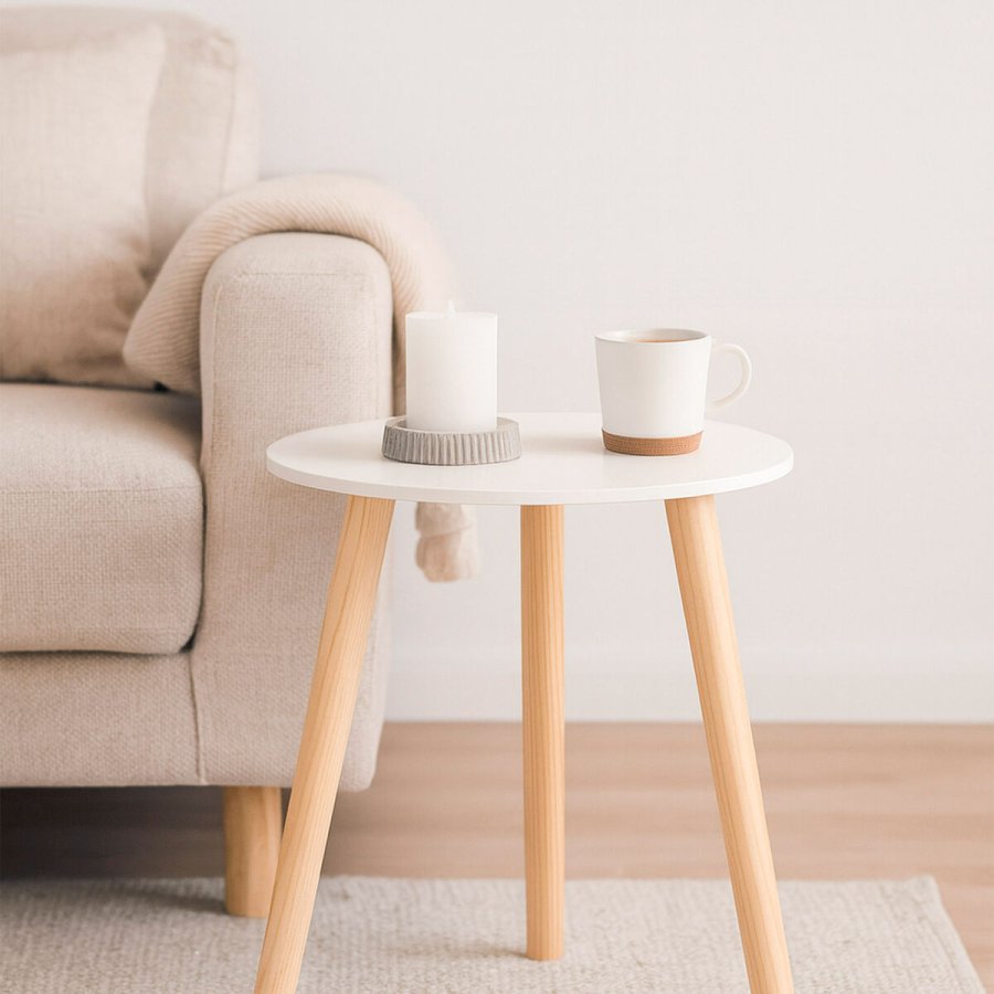 Sofabord Max Home Hvid 35 x 40 x 35 cm (6 enheder) #3