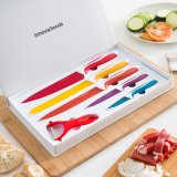 Keramiske Knive og Skrller Knoolvs InnovaGoods 6 Dele #1