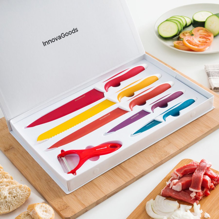 Keramiske Knive og Skrller Knoolvs InnovaGoods 6 Dele #1