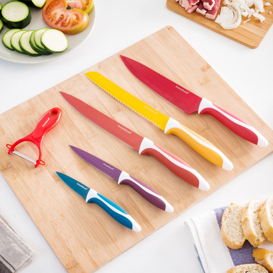 Keramiske Knive og Skrller Knoolvs InnovaGoods 6 Dele #2