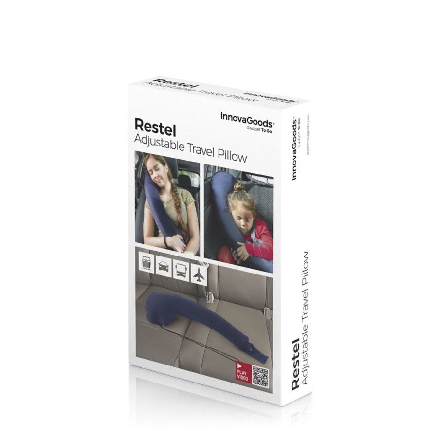 Oppustelig Rejsepude med Sdetilkobling Restel InnovaGoods #6