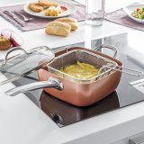 Copper 5 i 1 Multifunktionelt Stegepande St Coppans InnovaGoods 4 Dele #1