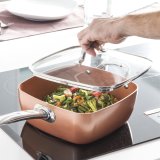 Copper 5 i 1 Multifunktionelt Stegepande St Coppans InnovaGoods 4 Dele #3
