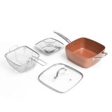 Copper 5 i 1 Multifunktionelt Stegepande St Coppans InnovaGoods 4 Dele #5