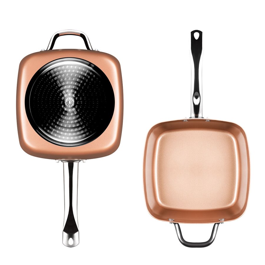 Copper 5 i 1 Multifunktionelt Stegepande St Coppans InnovaGoods 4 Dele #6