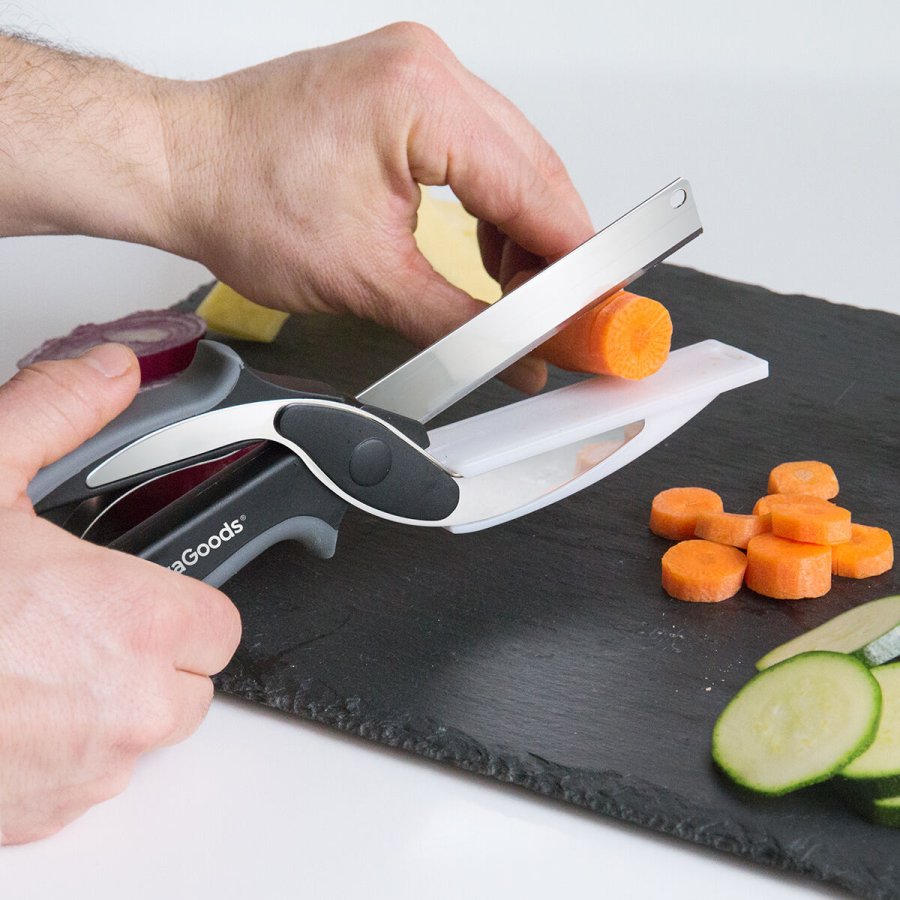 Kkken Kniv-Saks Med Integreret Mini Skrebrt Scible InnovaGoods #1