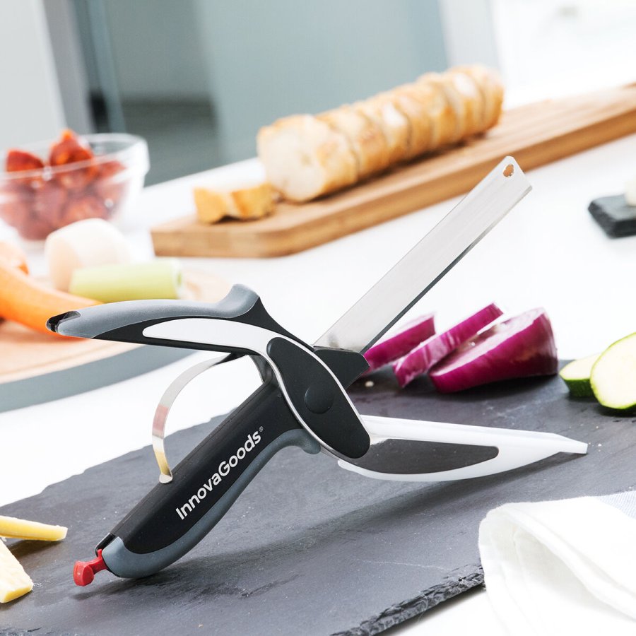 Kkken Kniv-Saks Med Integreret Mini Skrebrt Scible InnovaGoods #3